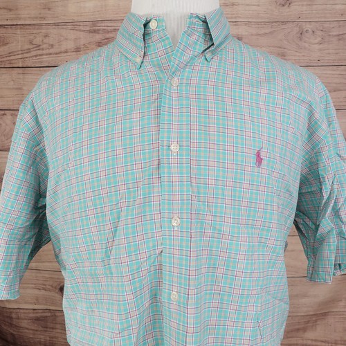 POLO RALPH LAUREN CLASSIC FIT KURZARM BUTTON DOWN HEMD HERREN GR. XL *LESEN*