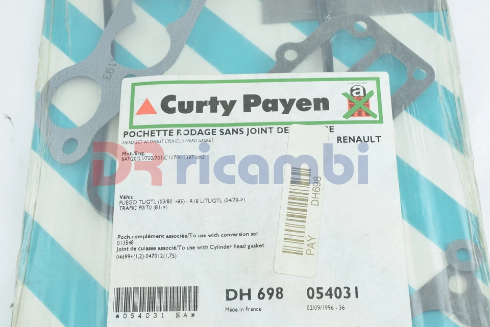 Série Smeriglio Sans TC Pour Renault 18 Fuego Trafic 1.4 Payen DH698 - Photo 3/3