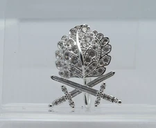 German Knights Cross Oakleaves and Swords in Silver  with Diamonds