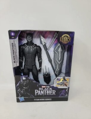 AVENGERS 12'' BLACK PANTHER ACTION FIGURE & GEAR LEGACY COLLECTION TITAN HERO NEW