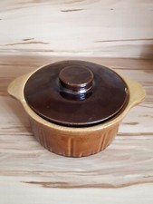 Steinguttopf mit Deckel 60er Jahre