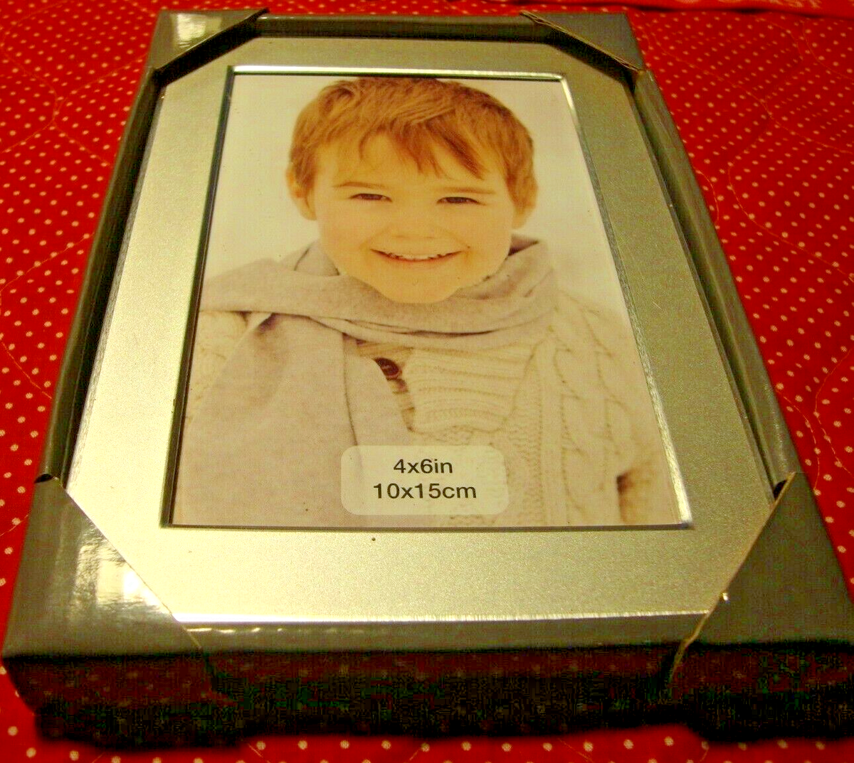 NIP Nielsen Bainbridge Group Silver-Tone Photo Frame Holds 4