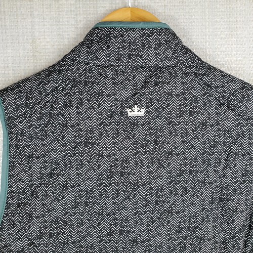 PETER MILLAR Size Large Womens Herringbone Reversible Full Zip Vest Golf Gilet - Picture 8 of 12