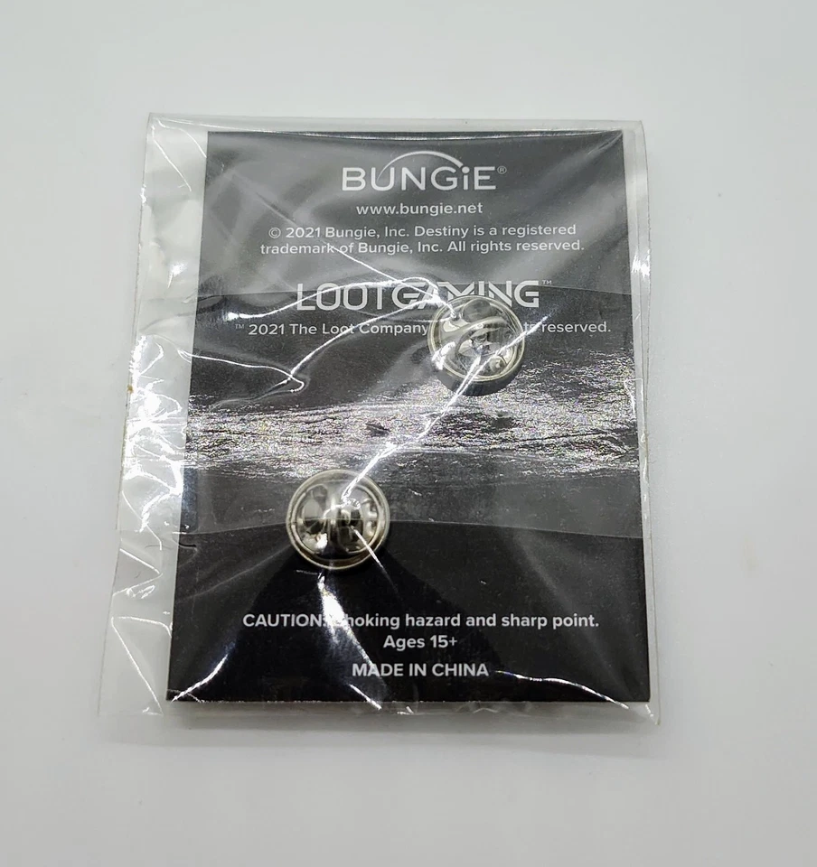 Destiny 2 MOON Cryptoglyph Collectible Pin Loot Crate Exclusive Bungie 2021 Rare - Image 2 of 2
