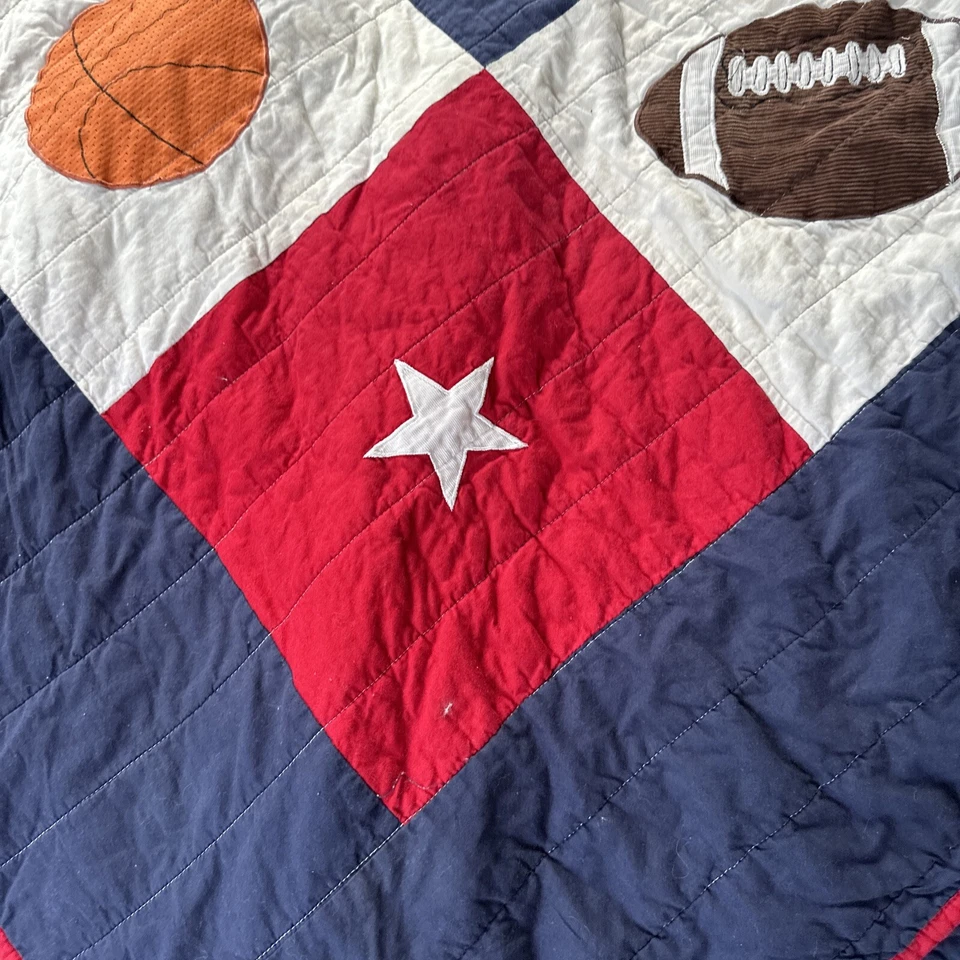 Edredón doble para niños de algodón con frijoles para saltar deportes fútbol baloncesto fútbol Foto 2 de 4