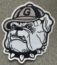 1978-95 GEORGETOWN HOYAS NCAA COLLEGE VINTAGE 5.5" MASCOT LOGO TEAM PATCH