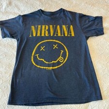NIRVANA T-Shirt Worn but No Holes or Real Damage Pit to Pit 19" Length 25"
