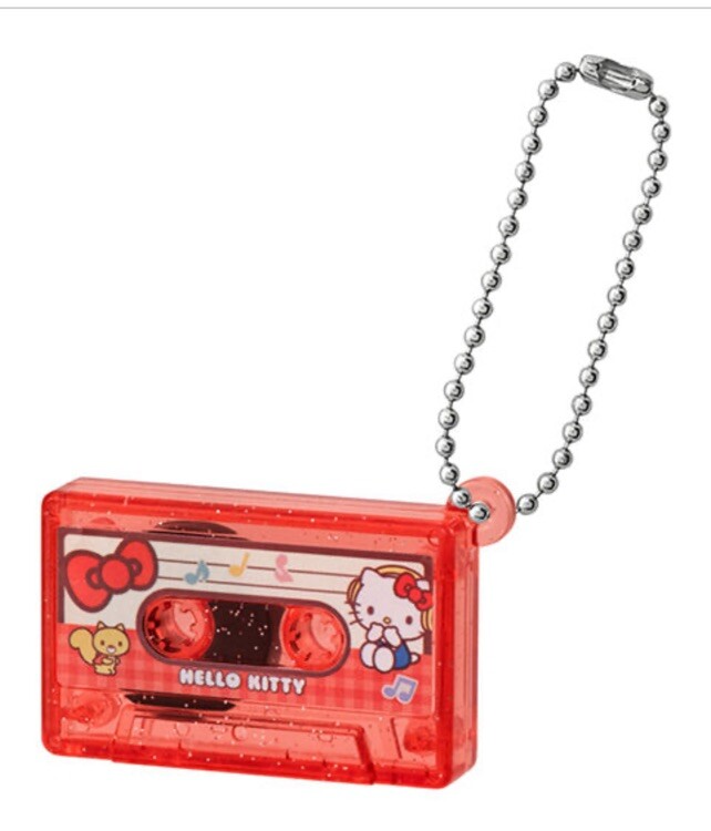 Sanrio Characters, Cassette tape Charm, Complete Set of 8, New