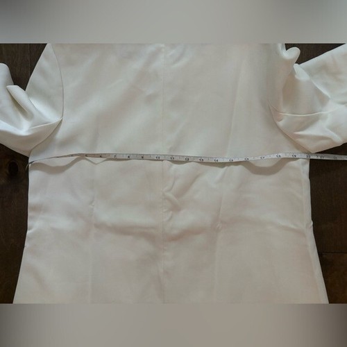 Tuckernuck Women's White Crepe Blair Bow Coat Dress, Size Medium - Picture 8 of 9