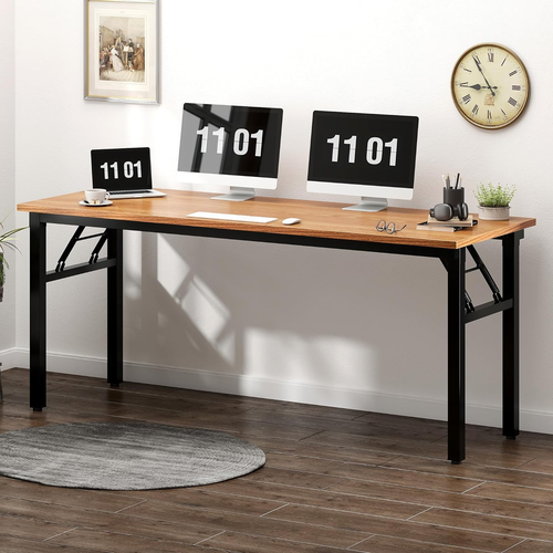 Computer Desk Office Desk 62 Inches Folding Table with BIFMA Certification Compu - Picture 6 of 12