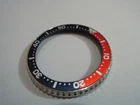 NEW STAINLESS ROTATING BEZEL WITH BLUE/RED INSERT DIVERS 6309-7040 /7002-7001