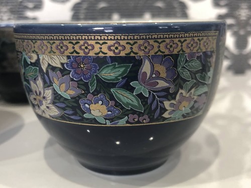 Taza de Té Yunomi 8 cm Azul Oriental Almacenamiento Caja de Madera Colección Elegancia 5 JUEGO - Imagen 9 de 12