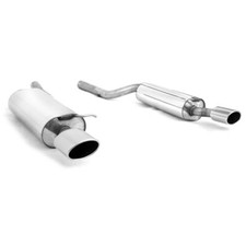 FOX Duplex Edelstahl Sportauspuff Audi A6 S6 Typ 4B Quattro re li je 1x140x90mm