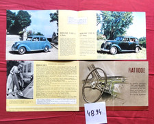 N° 4894  /  FIAT  1100 E et EL     /  dépliant en Francais  1948-1950