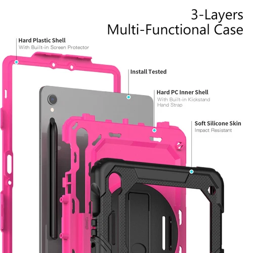 For Samsung Galaxy Tab S10 S9 Ultra Plus FE Shockproof Heavy Duty Case Cover - Picture 26 of 153