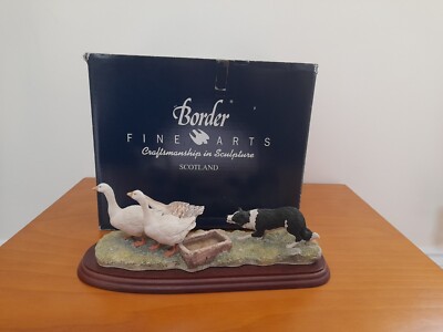 Border Fine Arts A Wild Goose Chase Resin Figur Hund B0088 Ray Ayres - Originalverpackt