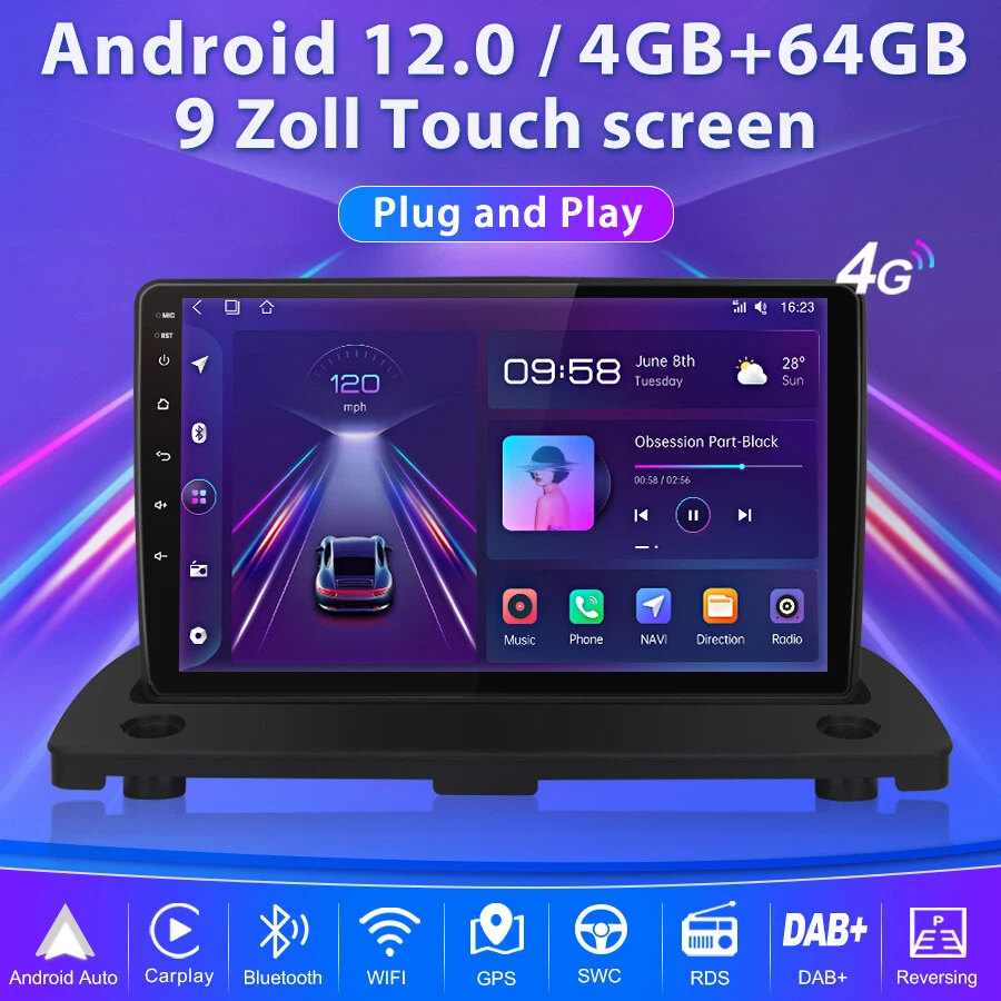 Android 13 Carplay Auto Car Radio GPS Navi WIFI Stereo For Volvo XC90 2004-2014 - Bild 2 von 4