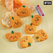 BTS BT21 Official Goods BABY SILICONE MAGNET ORANGE PARTY + Tracking Number