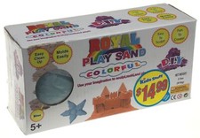 Blue Play Sand Colorful Easy Clean Up Molds Easily Sculp Mold Create 2 lbs Gift