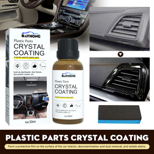 Plastic Parts Crystal Coating, Easy to Use Car Refresher, Great Gloss Protect - Foto 1 di 13