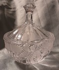 Crystal Covered Candy Dish Frosted ribbon & bow, 4.5" diameter, 5.5" Tall — photo 2
