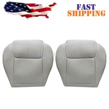 For 2006-2010 Jeep Commander Driver Passenger Bottom Leather Seat Cover Gray