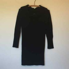 BCBGMaxAzria Wool Long Sleeve Cowl Neck Dress S