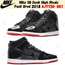Nike SB Dunk High Rivals Pack Bred 2018 AJ7730-001 talla para hombre