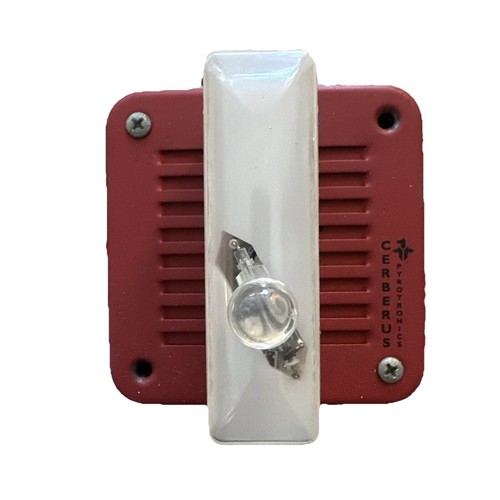 Cerberus Pyrotronics bocina estroboscópica alarmas de incendio MC-S17-S y caja exterior - Imagen 2 de 5