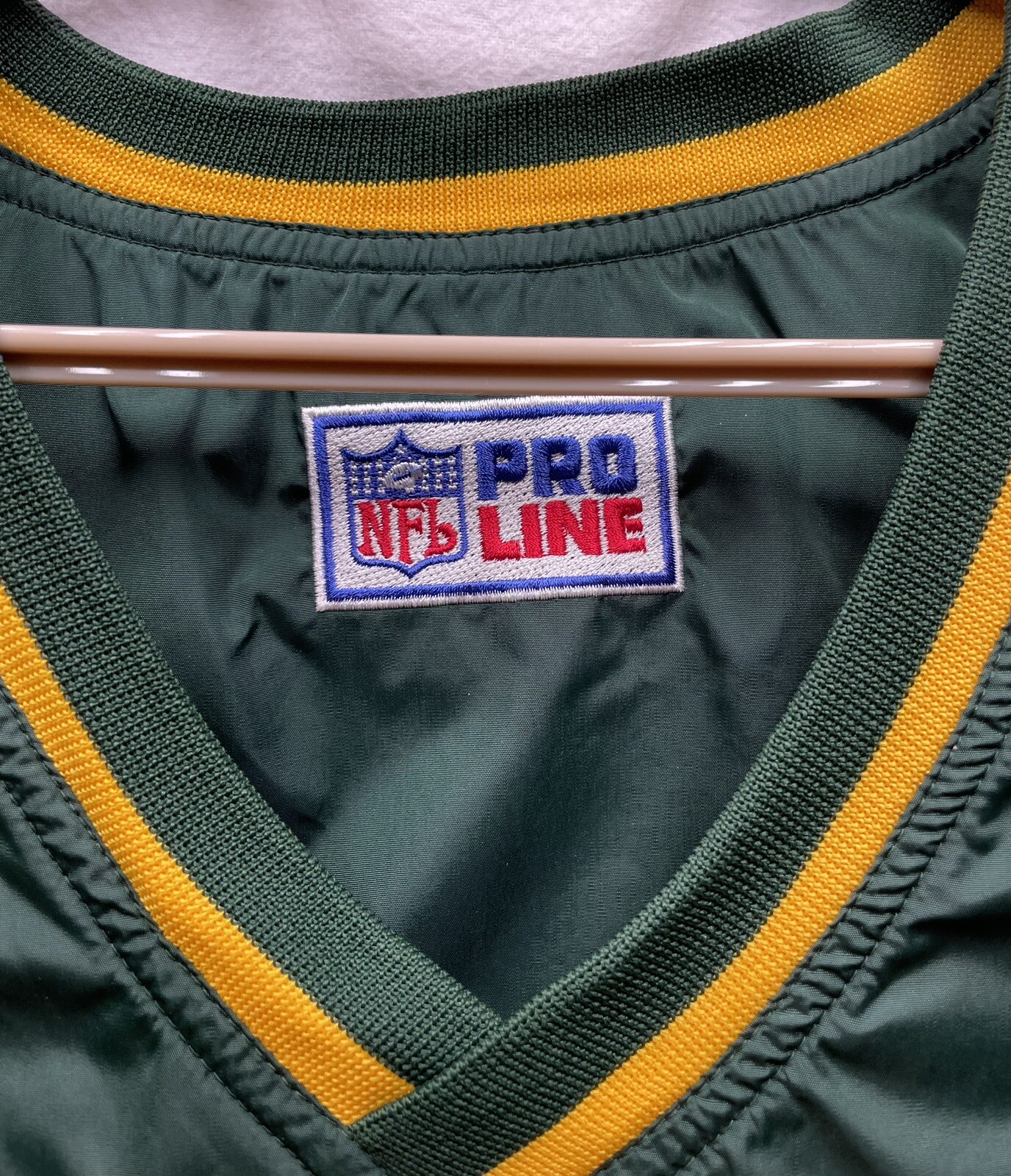 SACAI X NIKE Pullover vintage NFL Nike Pro Line Green Bay Packer XL verde giacca a vento