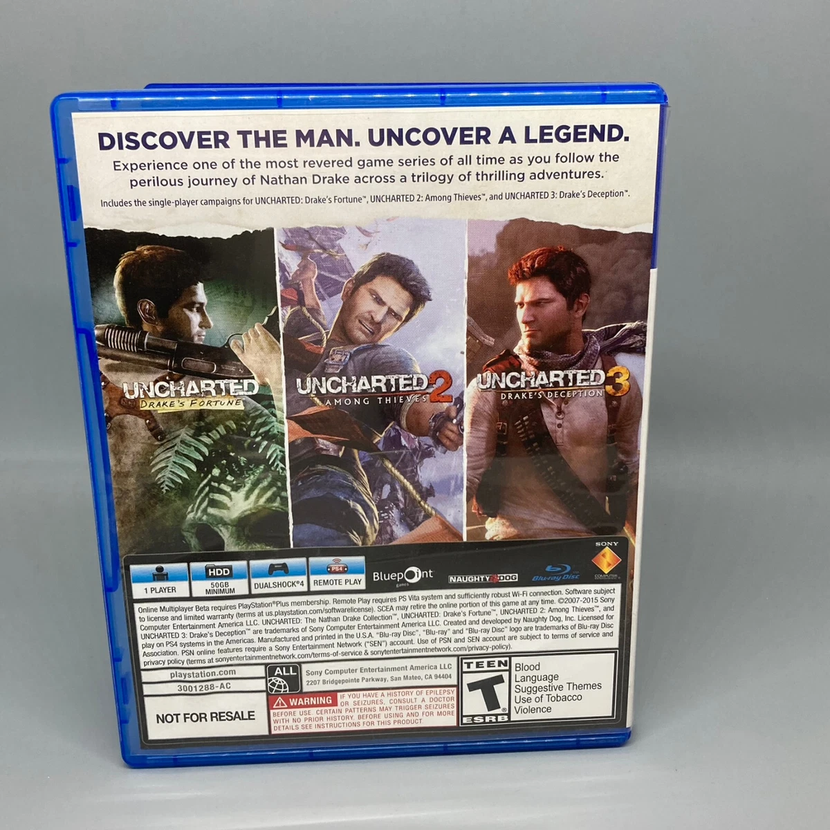 Kit Stickers Uncharted The Nathan Drake Collection Promo sony Among Fortune