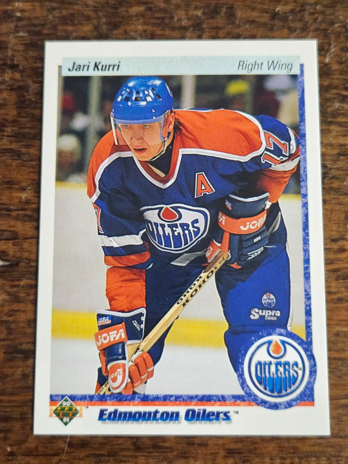 1990-91 UPPER DECK NHL HOCKEY #146 JARI KURRI EDMONTON OILERS