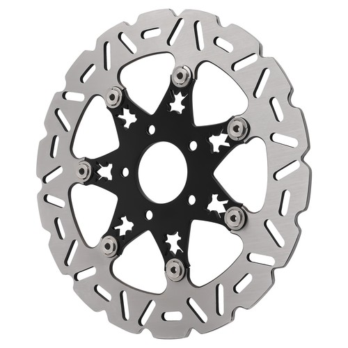 New Front Brake Disc Black for Harley Davidson Tri Glide Trike 2009-2019 299mm - Foto 10 di 12