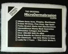 The Original MicroDermabrasion Cloth In WHITE -  Acne Blackheads Wrinkles