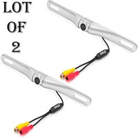 (2) Pyle Plcm18sc License Plate Mount Rearview Backup Camera Distance Scale Line on sale (2) Pyle Plcm18sc License Plate Mount Rearview Backup Camera Distance Scale Line on sale