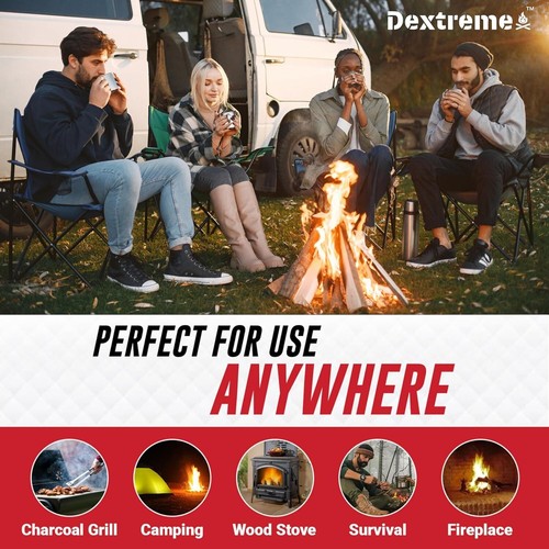 Fire Starter Pack of 144/48 Natural Fire Starters Cubes for Campfires, Charcoal - Picture 4 of 7
