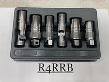 Snap-on Tools NEW 6pc 3/8" Drive Essential #2 Spark Plug Socket Set 206ESSPKPLG2