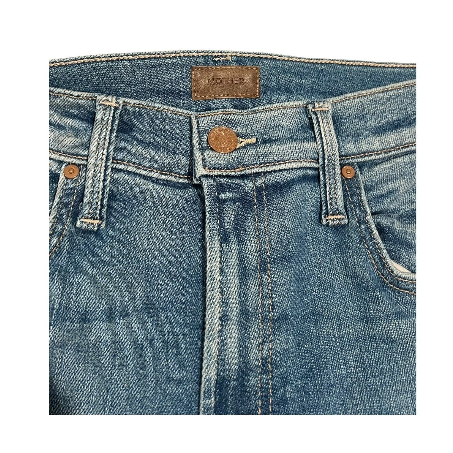 NWT Mother The Rambler Zip Flood in Read Between The Lines Size 28 $238 image 4
