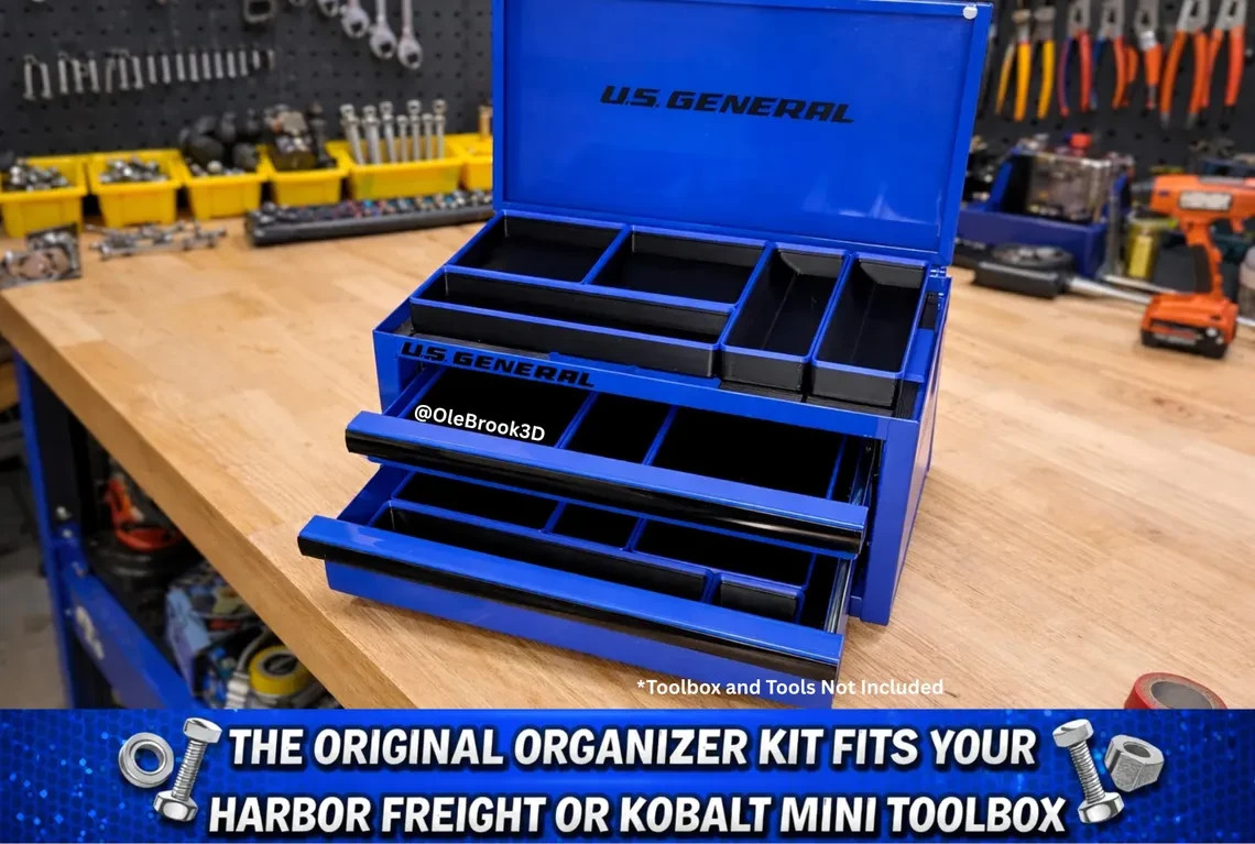 Mini Toolbox Organization Kit &ndash; Fits Kobalt or US General/Harbor Freight