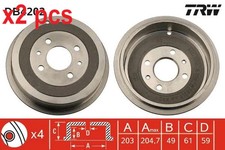 X2 PCS BRAKE DRUM DB4202