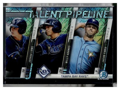 2017 Bowman #TP-TBR Joshua Lowe / Willy Adames / Jacob Faria Talent Pipeline