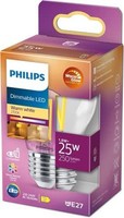 Philips Led Classic E27 Warmglow 25W Tropfen Klar Dimmbar Warmweiss Lampe