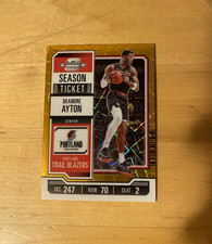 2023-24 Panini Contenders Optic DEANDRE AYTON #98 Season Ticket Gold Lazer #'d/2