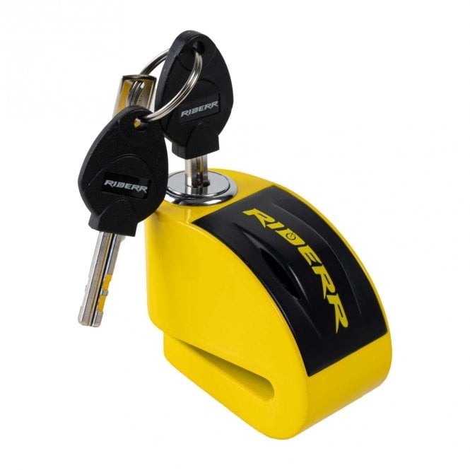 Riderr RT6 Alarm Disc Lock Yellow Motorcycle Security - Image 4