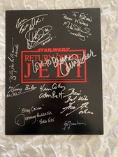 Star Wars ROTJ Multi-signed Press Brochure, Carrie Fisher, last price drop 
