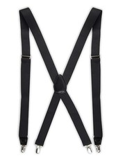 mens Solid Suspender One Size Black