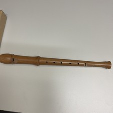 Aura Soprano Recorder Holland Dutch Made Wood Flute with Felt Case Vintage