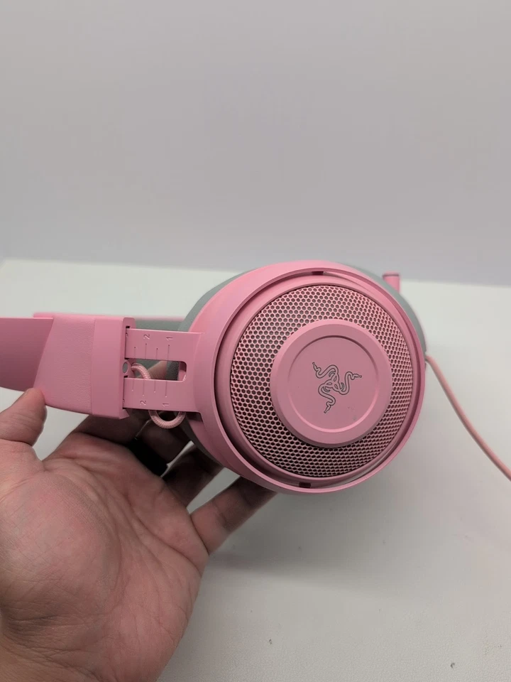 Razer Kraken RGB USB Gaming Headset Kitty Edition Tested Working #5 - Image 3 of 4