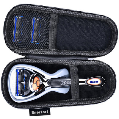 Enerfort Hard EVA Razor Travel Case Compatible with Gillette Men'S Razor - Mesh 