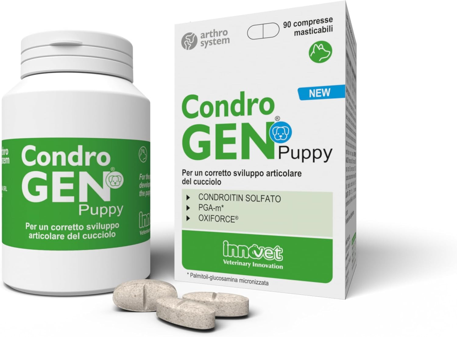 , Condrogen Puppy, per Articolazioni Dei Cuccioli, Aiuta Lo Sviluppo Muscolo-Sch